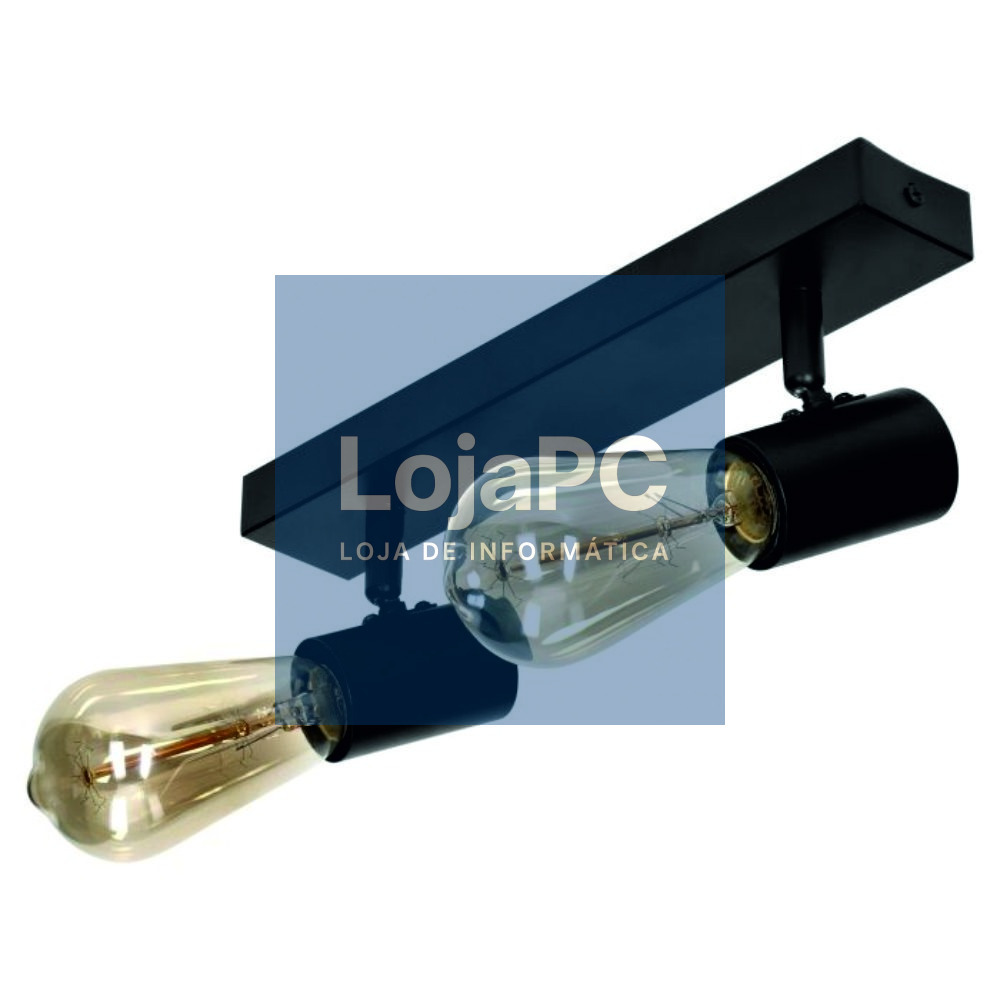 Candeeiro LED Teto/Parede 2xE27 2x60W IP20 RIO