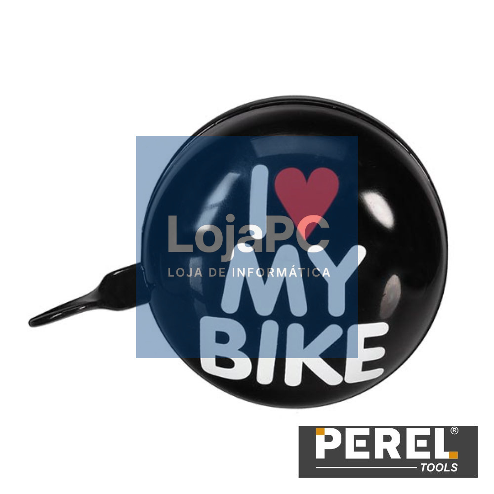 Campainha p/ Bicicleta - I love my bike - Ø 8 cm - PEREL