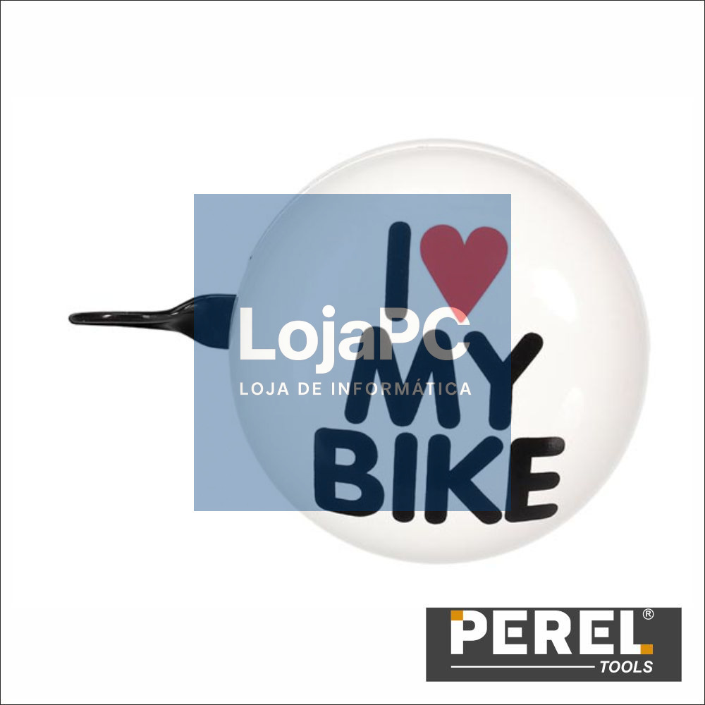 Campaínha p/ Bicicleta - I Love My Bike - Ø 8 Cm PEREL