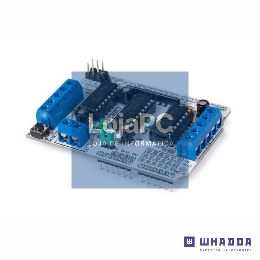 Controlador de Motores DC, Servos e Steppers WHADDA