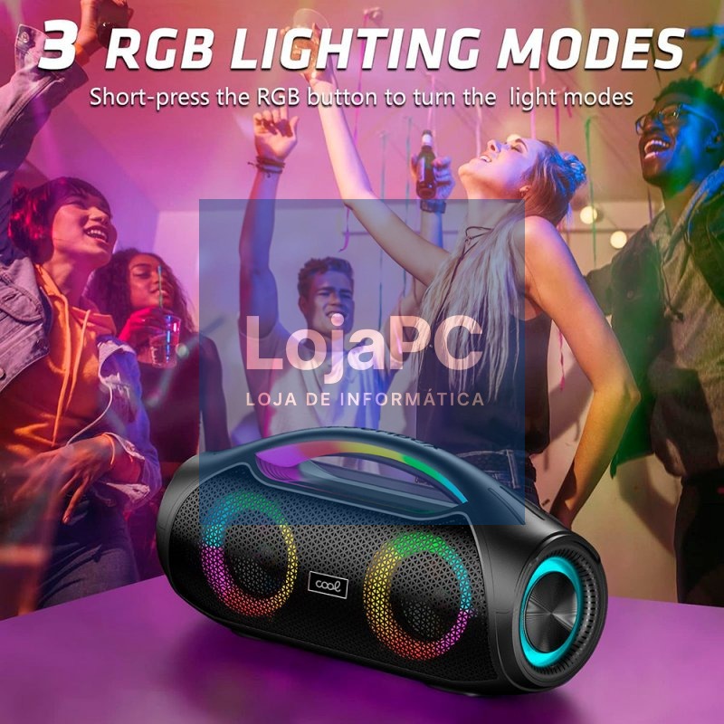 Universal Bluetooth Music Speaker Brand COOL Unique (30W) Black — imagem 3