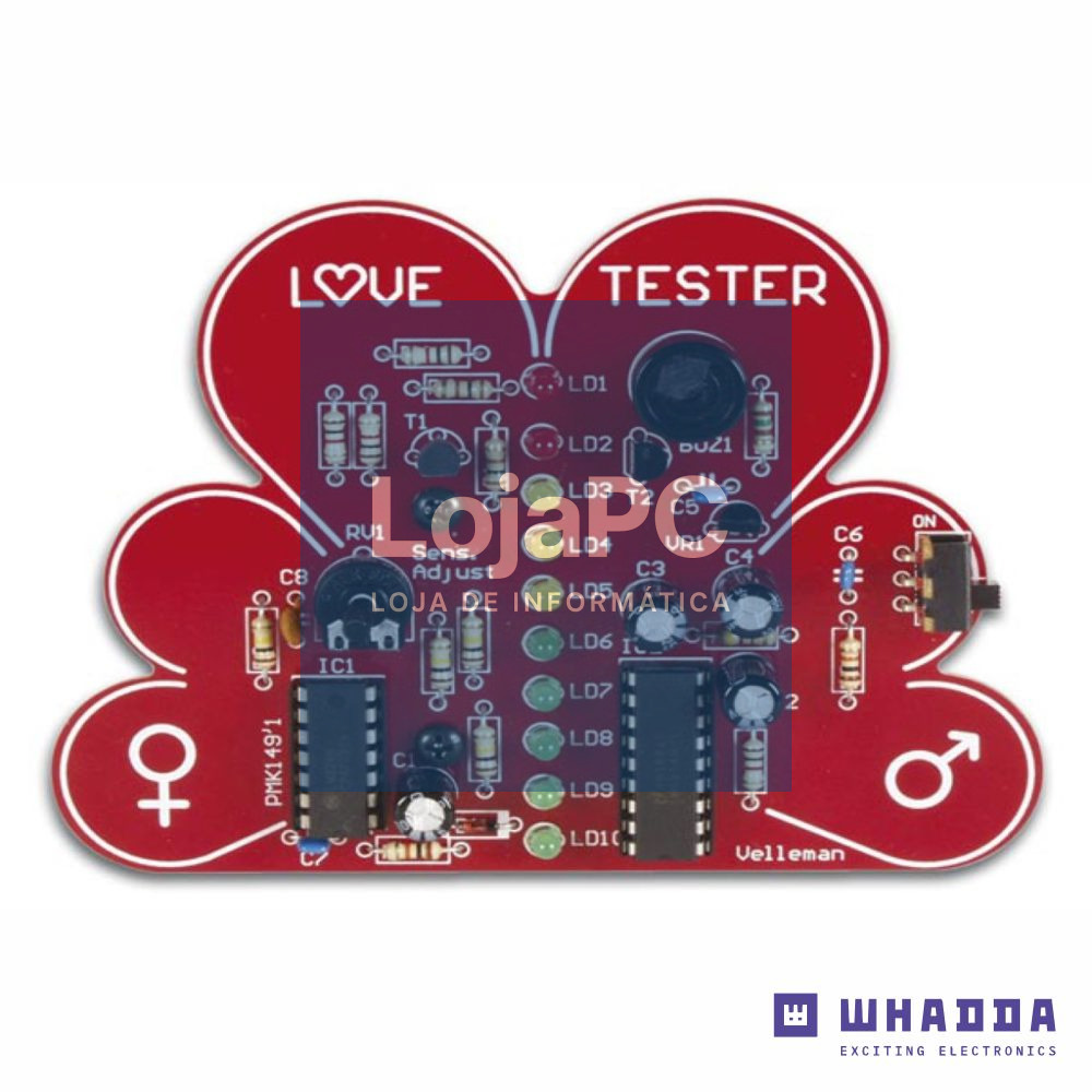 Mini Kit Teste de Amor Com LEDs E Sinal Sonoro WHADDA