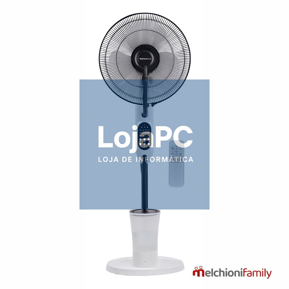 Ventilador de Pé C/ Nebulizador 80W Ø40cm MFAMILY