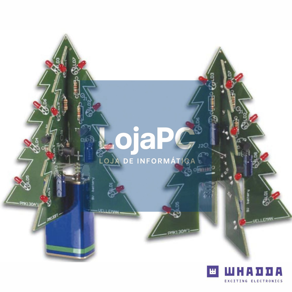 Mini Kit de Montagem Árvore de Natal 3D WHADDA