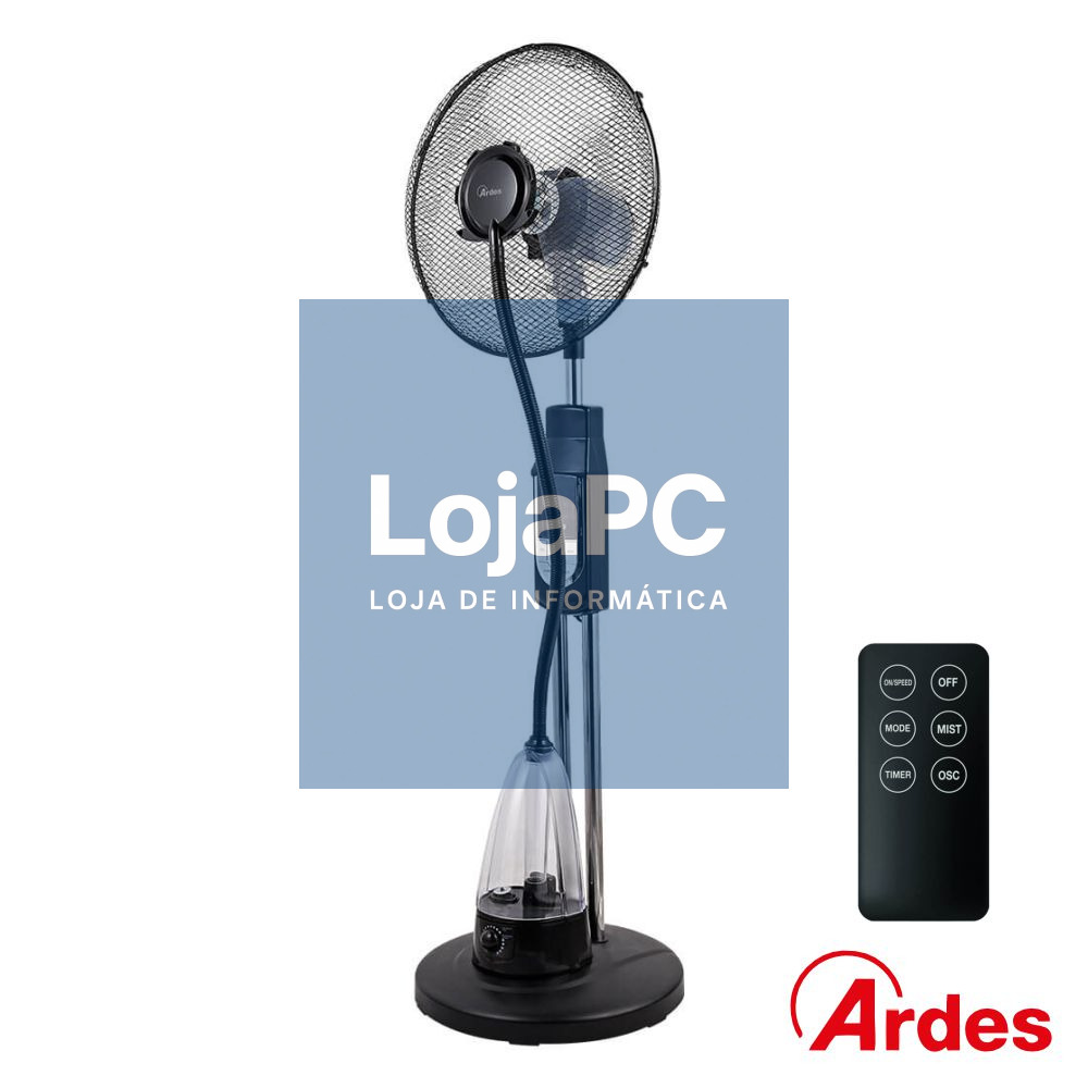 Ventoinha de Chão C/ Nebulizador 70W Ø40cm ARDES