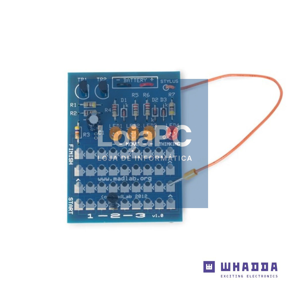 Kit de Montagem MADLAB de Jogo de Lógica 1-2-3 WHADDA