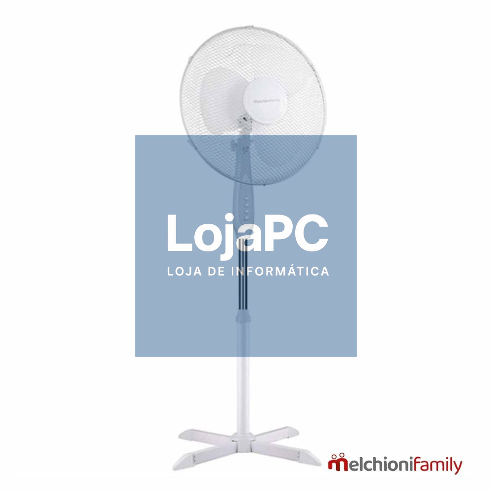 Ventoinha De Chão Branca Ø40cm 40W MFAMILY