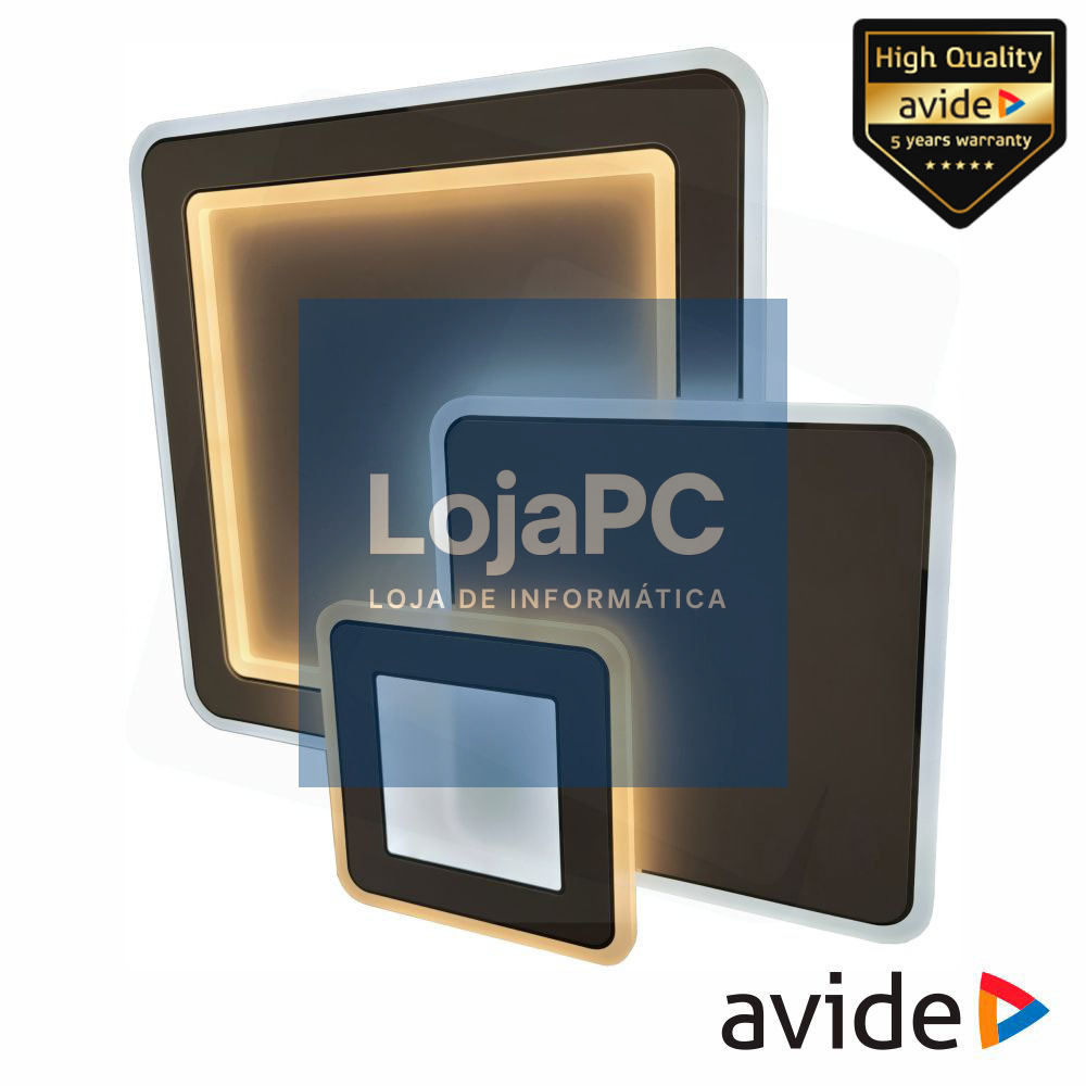 Candeeiro Teto/Parede LED 93W 3000K-4000K-6400K AVIDE