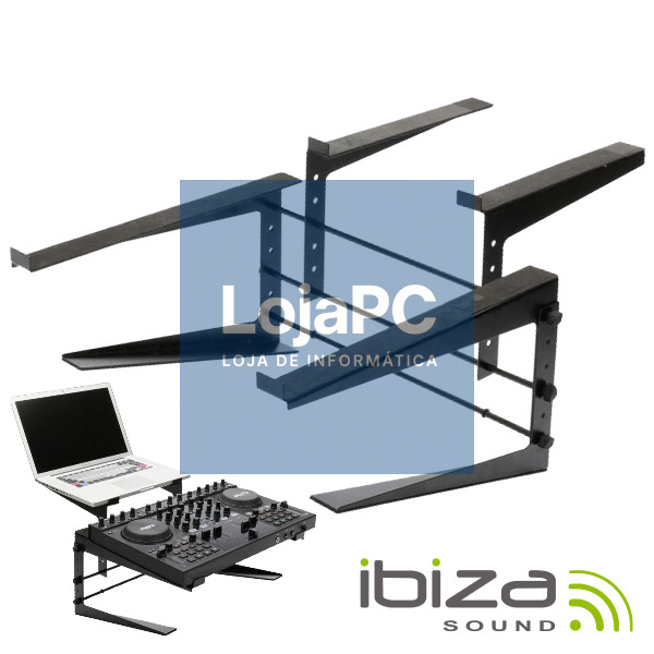 SUPORTE DUPLO P/ DJ AJUSTÁVEL IBIZA