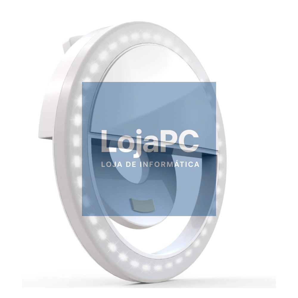 Anel de Luz P/ Telemóvel Universal Branco