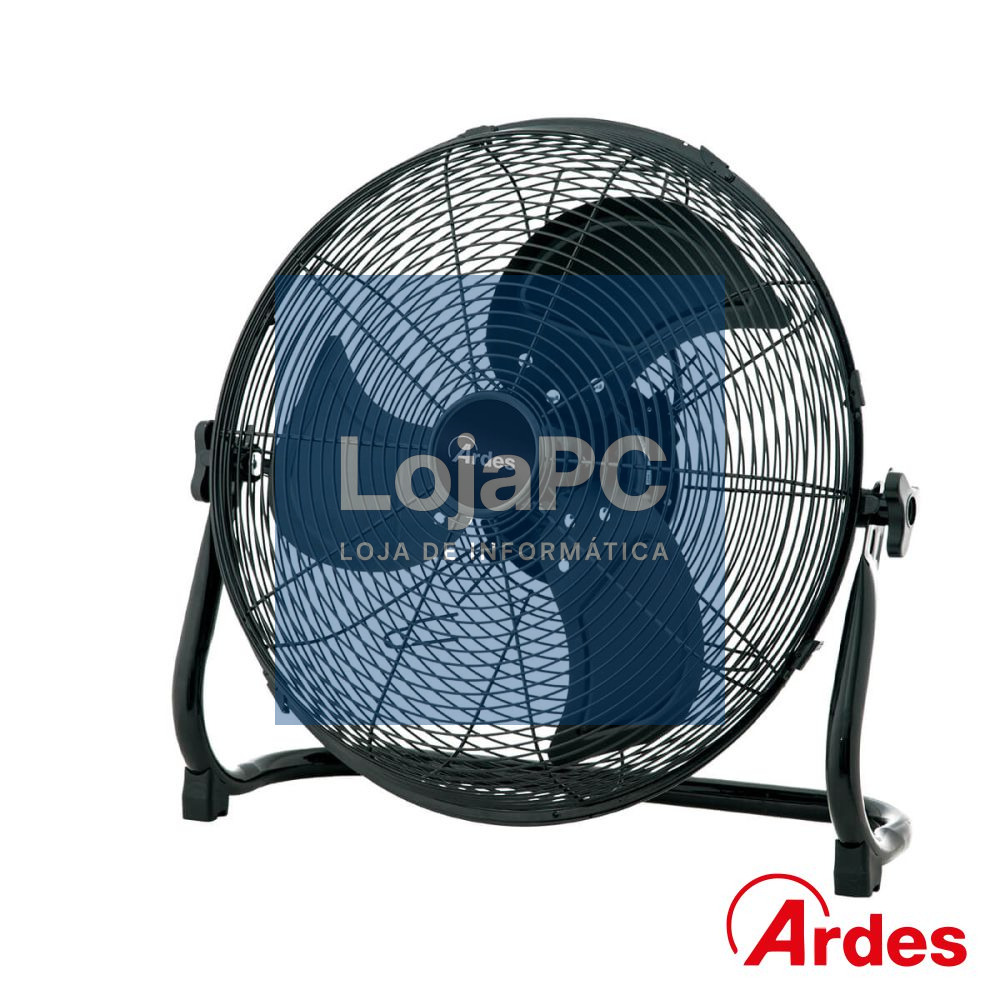 Ventoinha De Chão Ø45cm Metálica 100W Preto ARDES