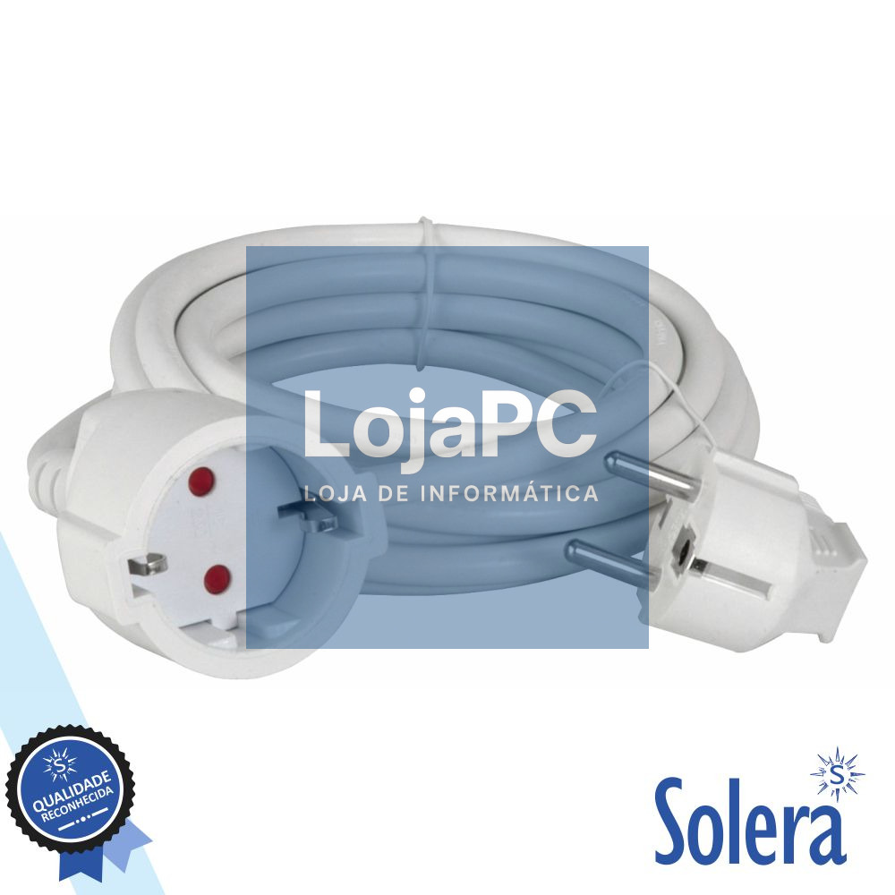 CABO EXTENSÃO TOMADA ELÉTRICA C/ 1 SAÍDA 2M 3x1.5MM BRANCO