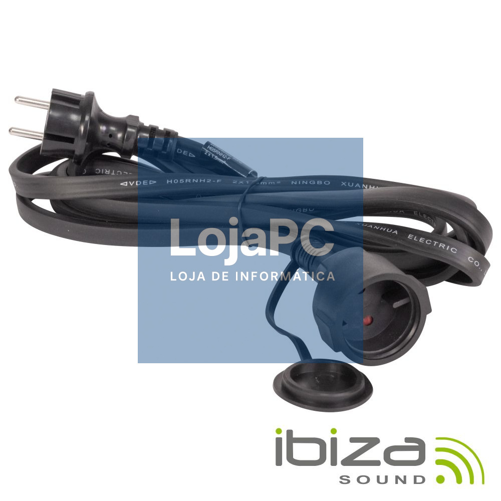 CABO ALIMENTAÇÃO P/ GRINALDA DE LEDS 230V IP44 3M IBIZA