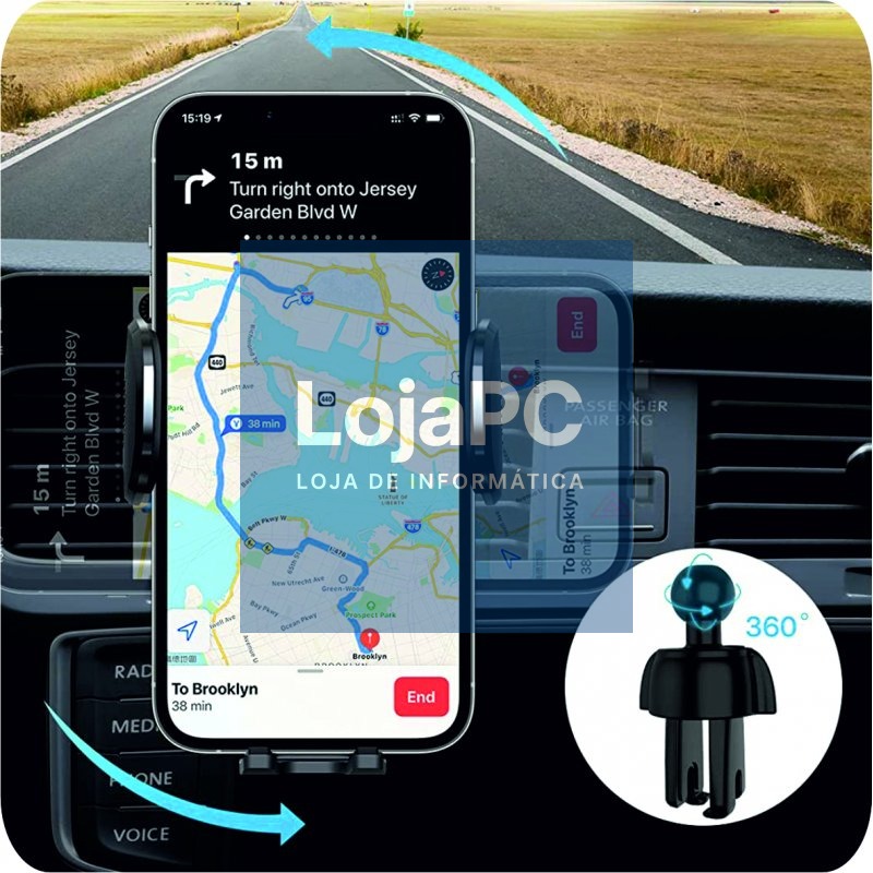 Universal Carbon Car Holder COOL Black — imagem 4