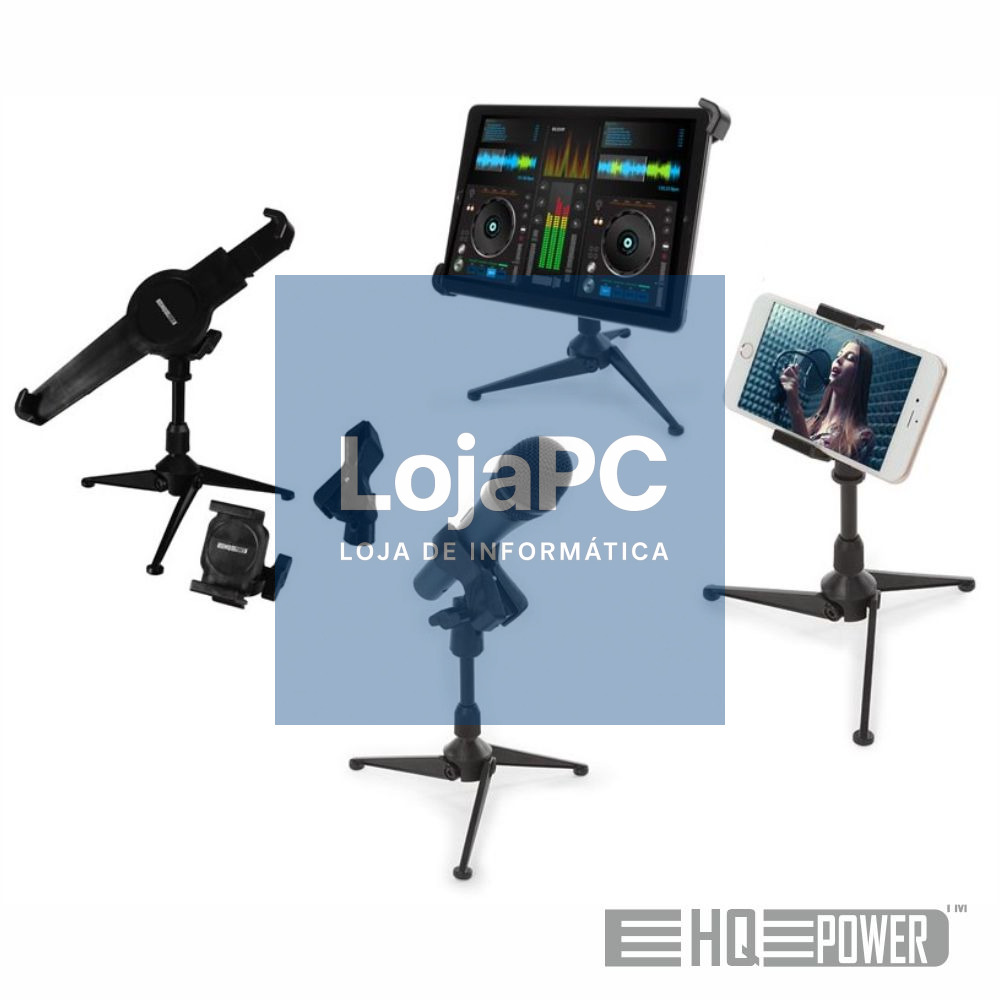 Suporte de Mesa P/ Microfone/Smartphone/Tablet HQ POWER