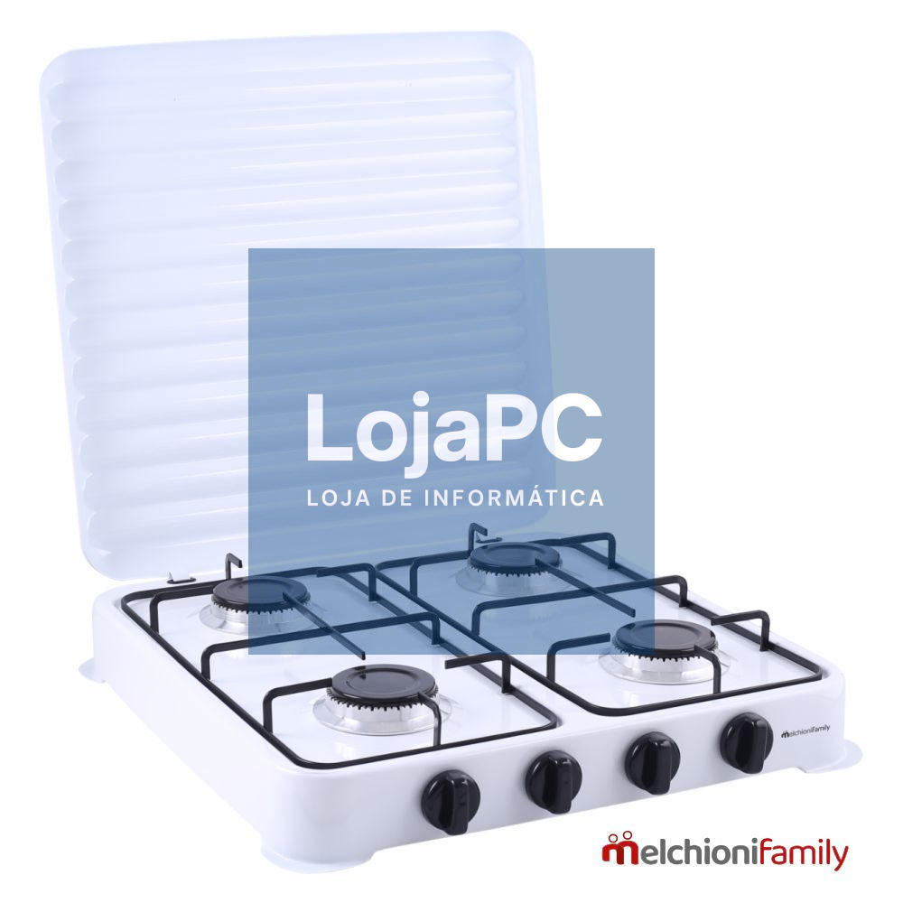 Fogão Gás Com 4 Queimadores Branco MelchioniFamily