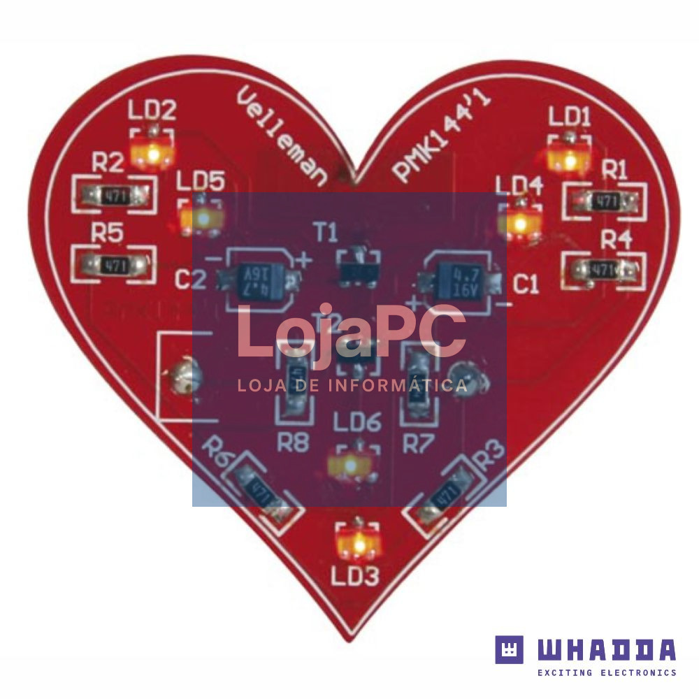 Kit Coração Intermitente SMD WHADDA