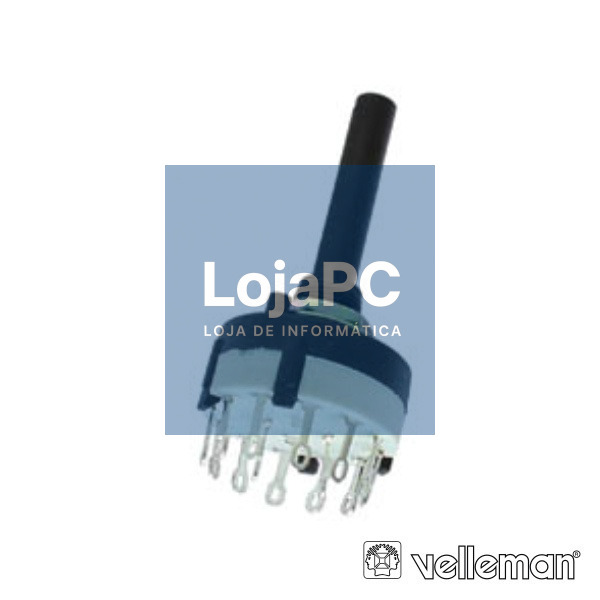 COMUTADOR ROTATIVO 2P C/ 6 POSIÇÕES CONEXÕES DE SOLDADURA