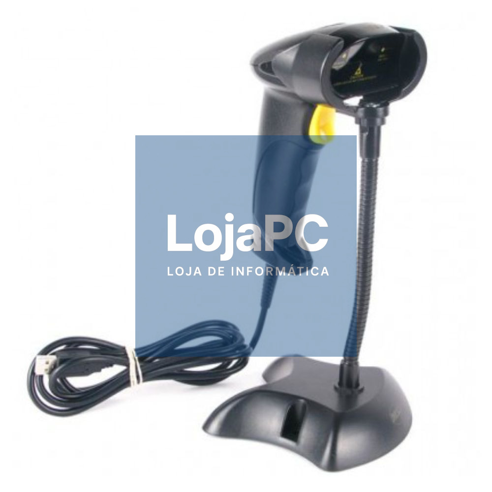 Leitor Código Barras Laser USB c/ base