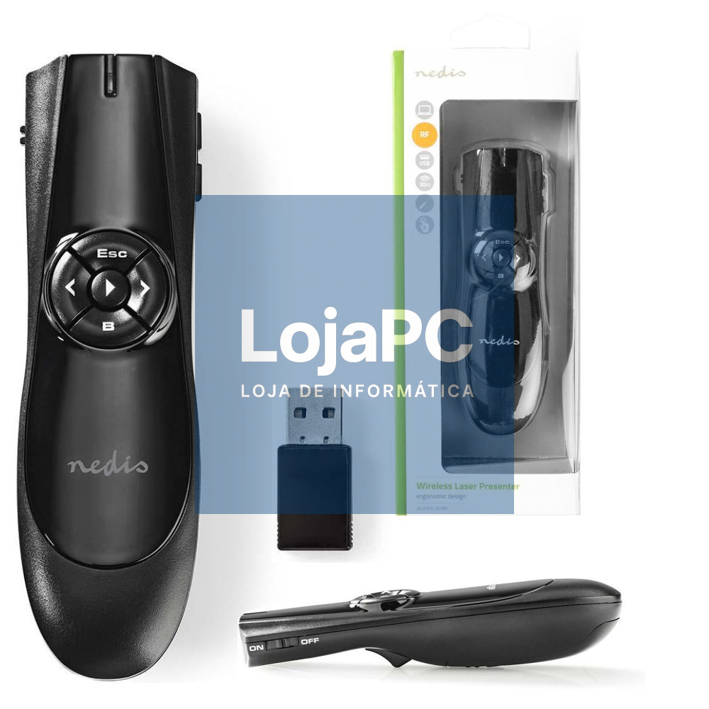 Ponteiro Laser Para Apresentações Wireless NEDIS
