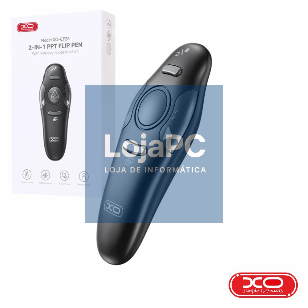 Comando C/ Ponteiro Laser E Função Rato Wireless PPT XO