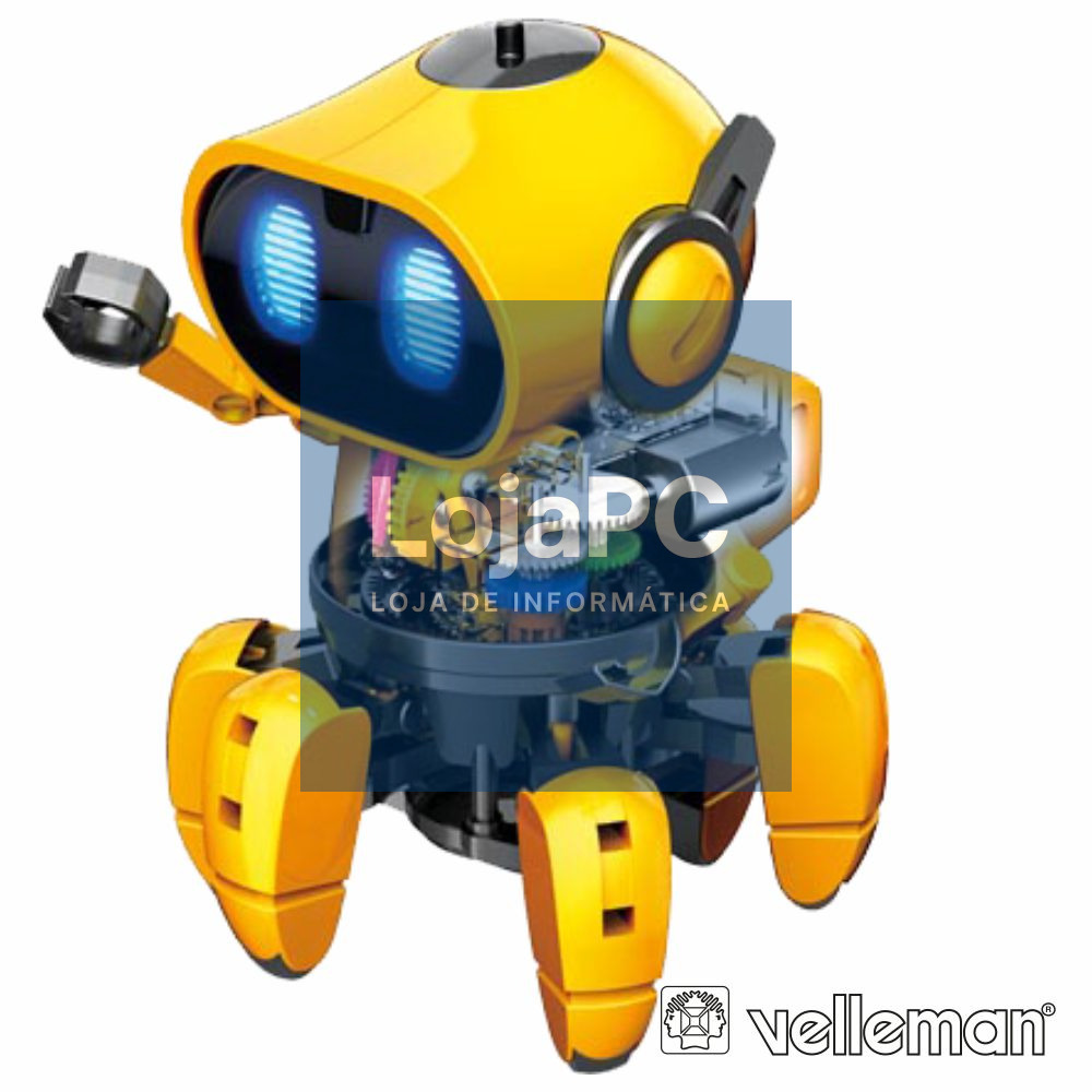 KIT ROBOT C/ 6 PERNAS TOBBIE 107 PEÇAS VELLEMAN