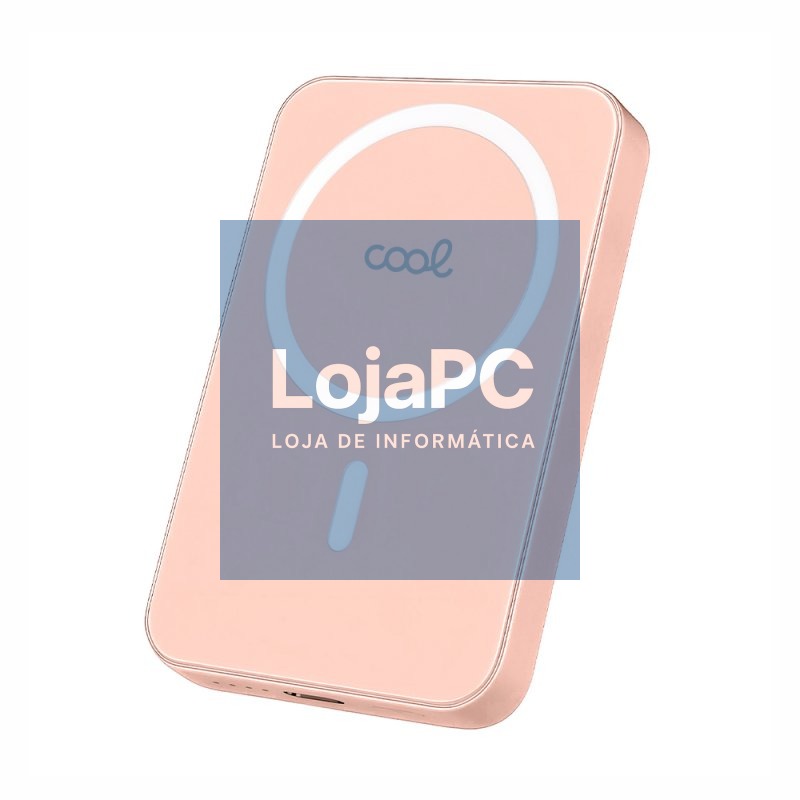 Universal External Battery MAGNETIC Power Bank Qi 5000 mAh COOL Pink