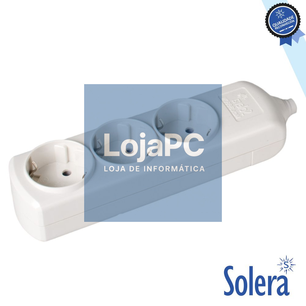 TOMADA ELÉTRICA C/ 3 SAÍDAS SCHUKO SOLERA