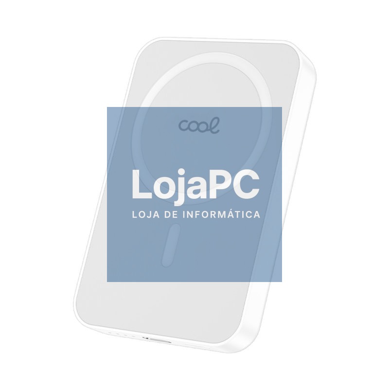 Universal External Battery MAGNETIC Power Bank Qi 5000 mAh COOL White