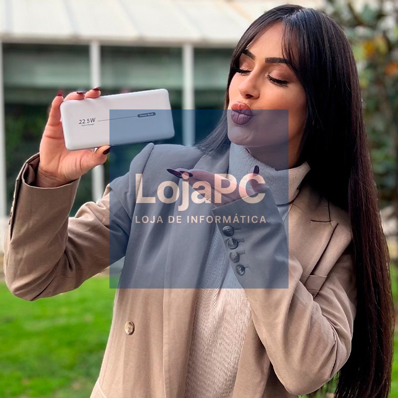 Universal External Battery Power Bank 10,000 mAh + PD 22.5W (2 connections) White — imagem 4