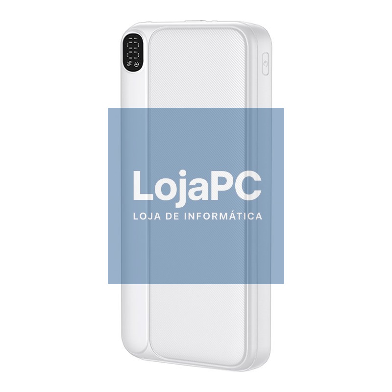 Universal External Battery Power Bank 10.000 mAh (Type-C / Lightning) COOL Grip White