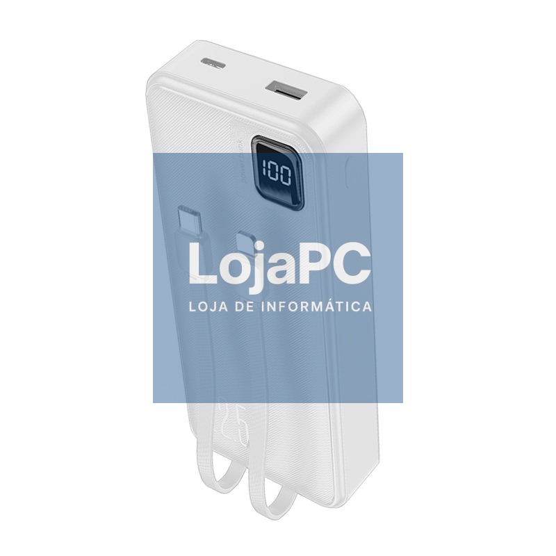 Universal External Battery Power Bank 22.5W 20.000 mAh (Type-C / Lightning) COOL White