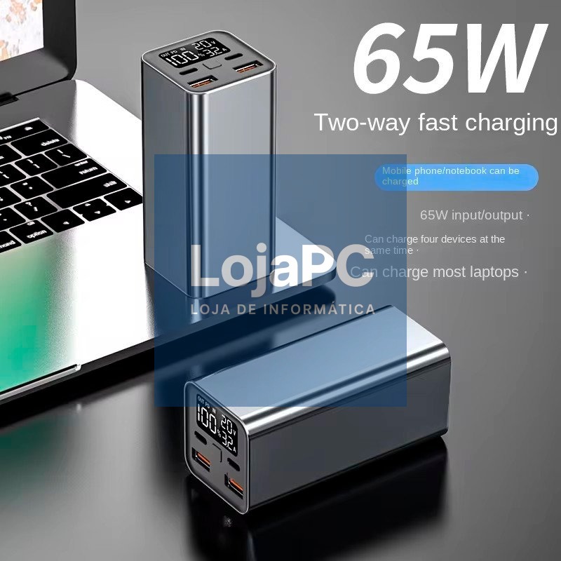 Universal External Battery Power Bank 65W 20,000 mAh (Laptops) COOL Gray — imagem 2