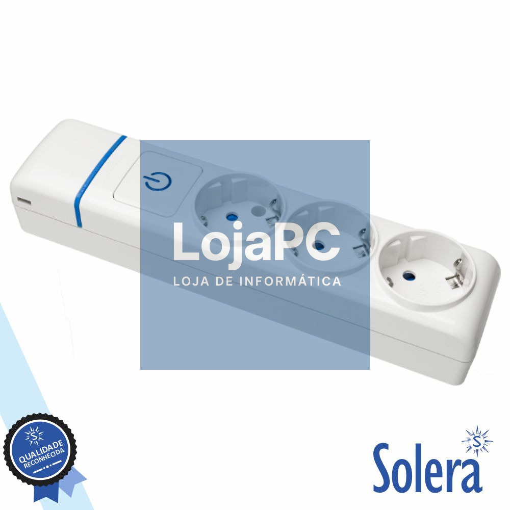 Extensão Elétrica 3x Schuko C/ Interruptor ION SOLERA