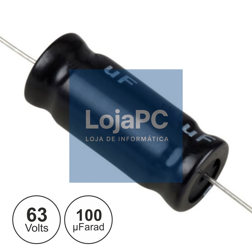 Condensador Electrolítico Axial 100µf 63V VELLEMAN