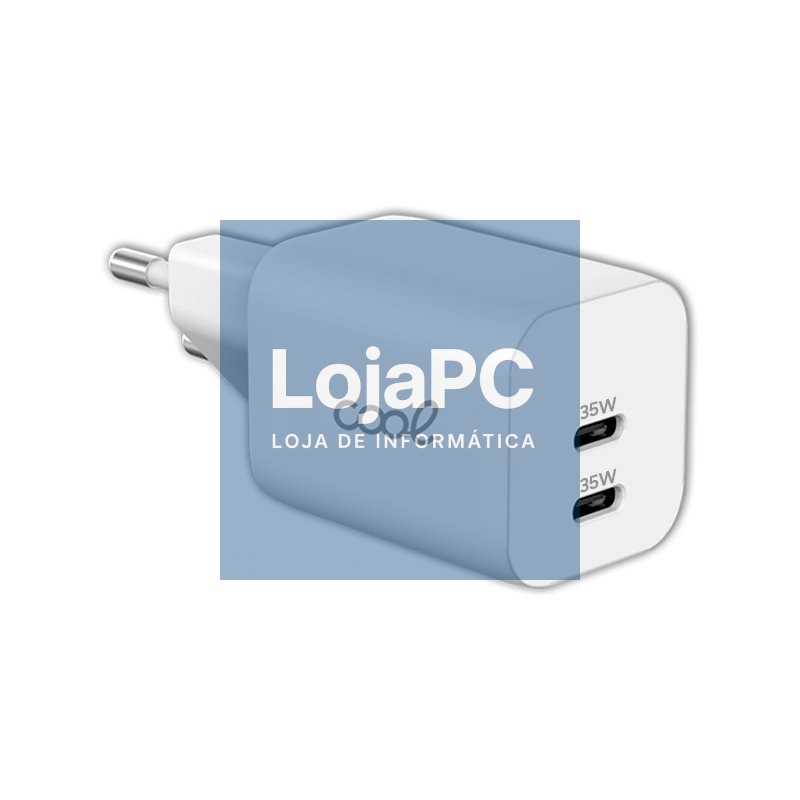 Universal Fast Charger (PD) Dual 2 x Type-C COOL (35W) White