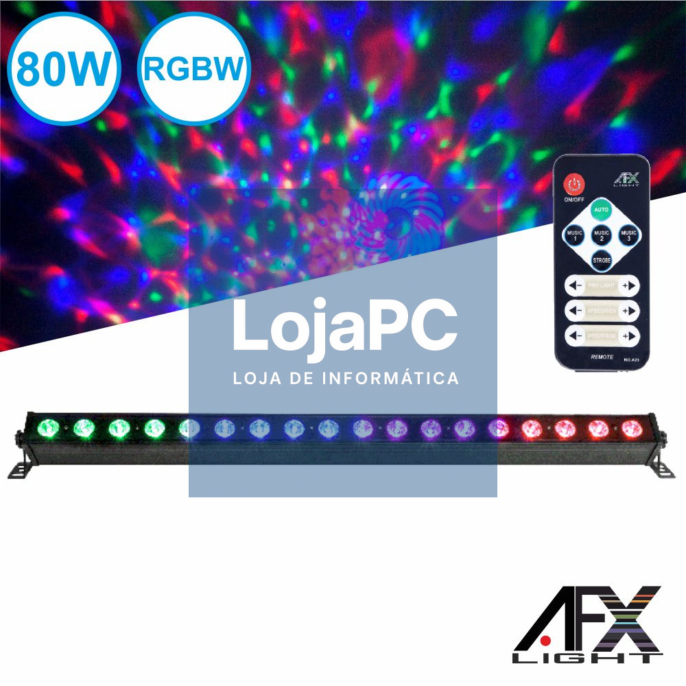 Barra Luz Interior 80W RGBW DMX AFXLIGHT