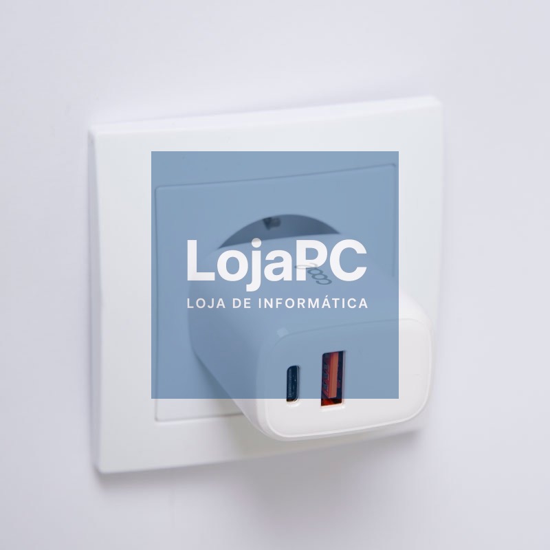 Universal Fast Charger (PD) Dual Type-C / USB COOL Network Charger (20W) White — imagem 3