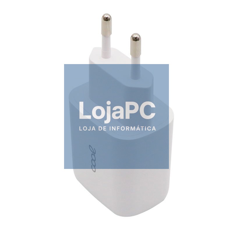 Universal Fast Charger (PD) Dual Type-C / USB COOL Network Charger (20W) White — imagem 4