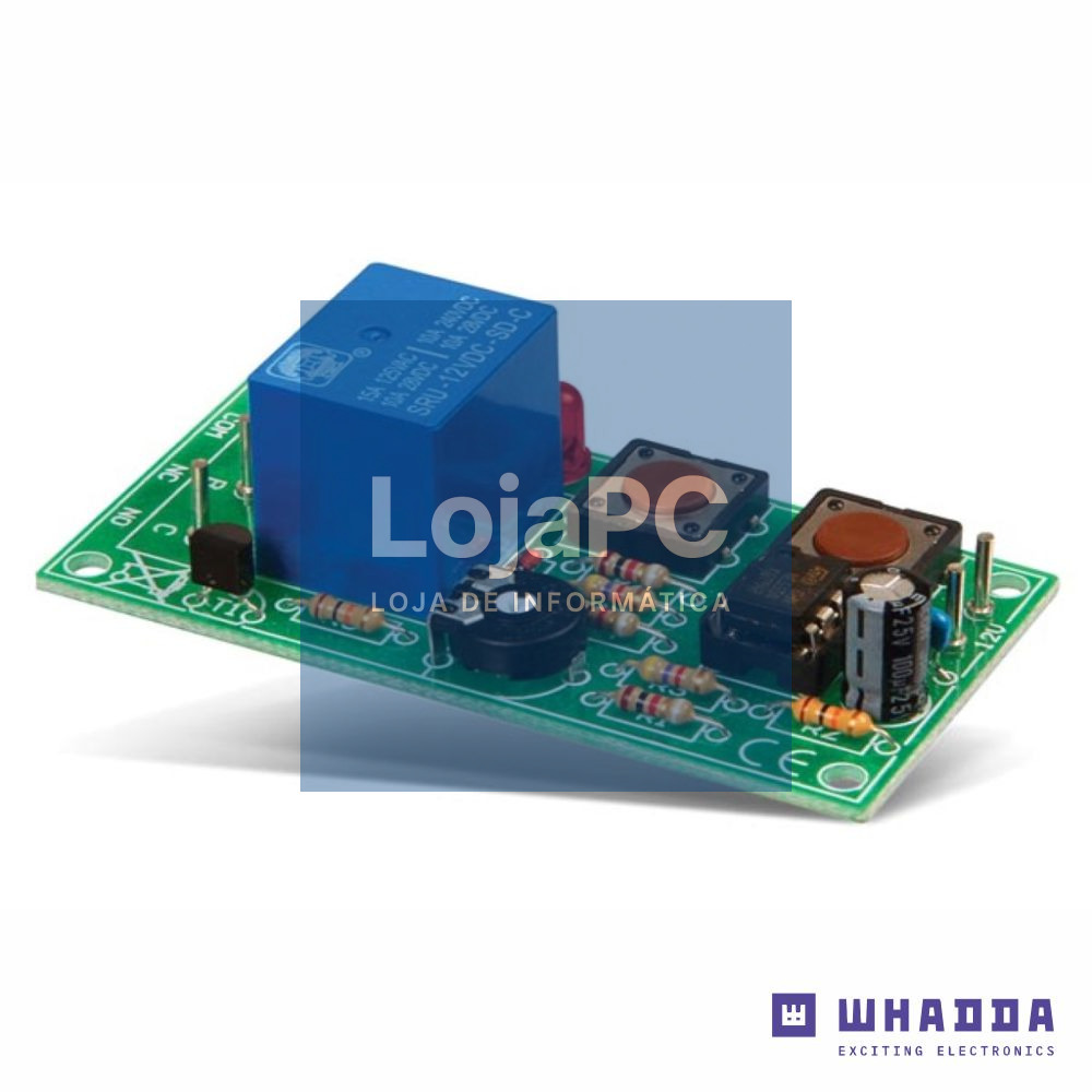 Kit de Montagem Temporizador Universal 12VDC 55mA WHADDA
