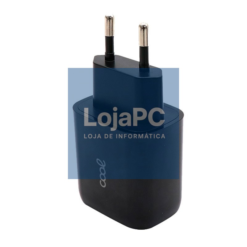 Universal Fast Charger (PD) Network Charger Dual Type-C / USB COOL (20W) Black — imagem 4