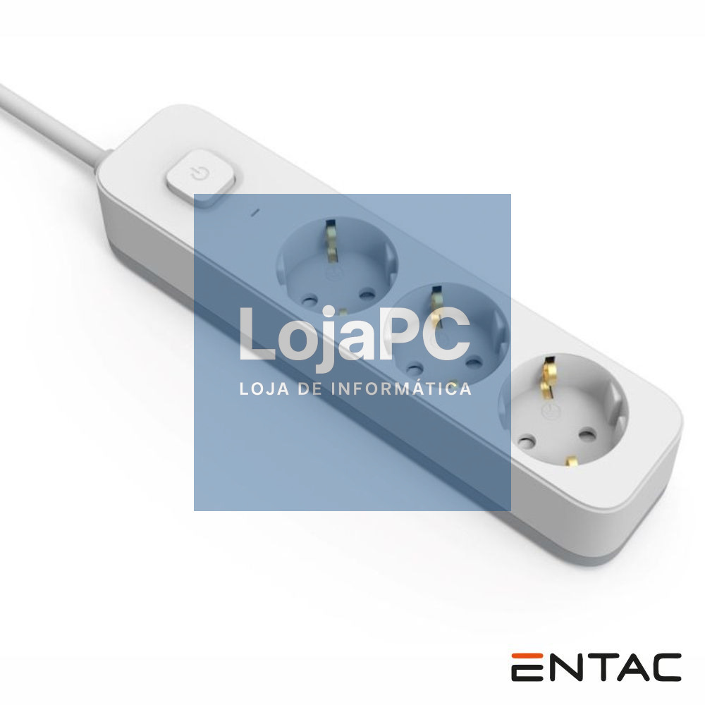 Extensão Elétrica 3x Schuko C/ Interruptor 1.5m ENTAC