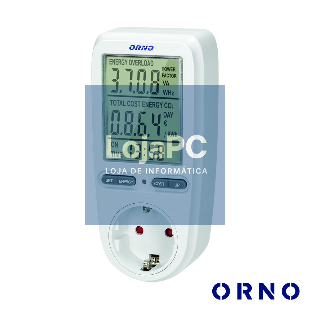 Contador De Energia 230V/16A C/ Tomada ORNO