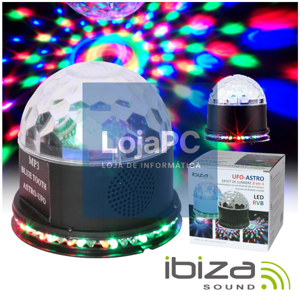 PROJETOR LUZ C/ 81 LEDS 15W 2-EM-1 PRETO IBIZA