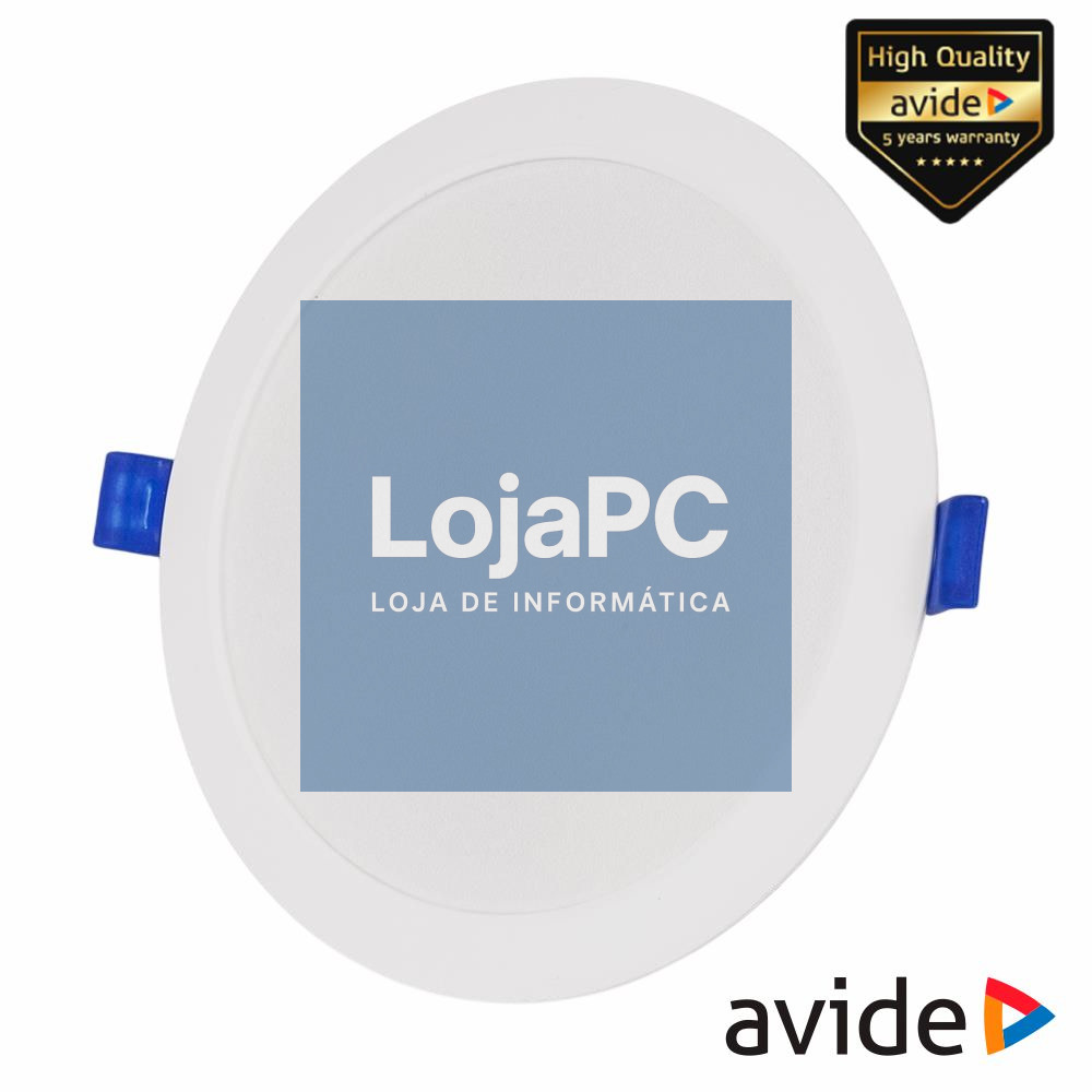 Painel LEDS Redondo 12W 145mm 3000K 1160lm AVIDE