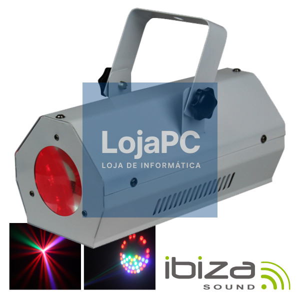 PROJETOR LUZ C/ 56 LEDS RGBAW BRANCO MIC IBIZA