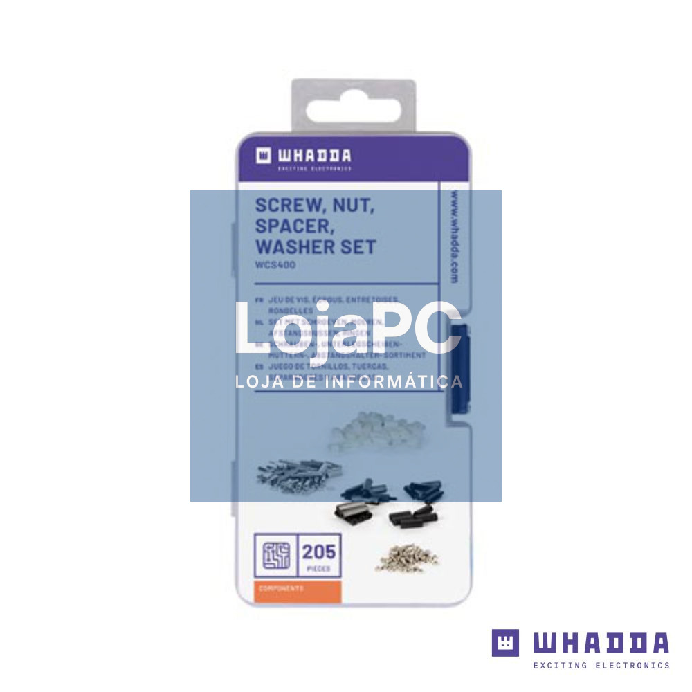 Conjunto de Espaçadores E Parafusos de Nylon/Latão M3 WHADDA