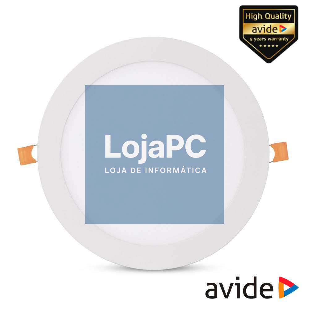 Painel LEDS Redondo 18W CCT 167mm 1490lm IP44 AVIDE