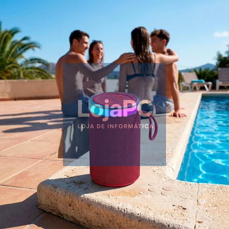 Universal Music Bluetooth Speaker 5W COOL Habana TWS Red — imagem 2