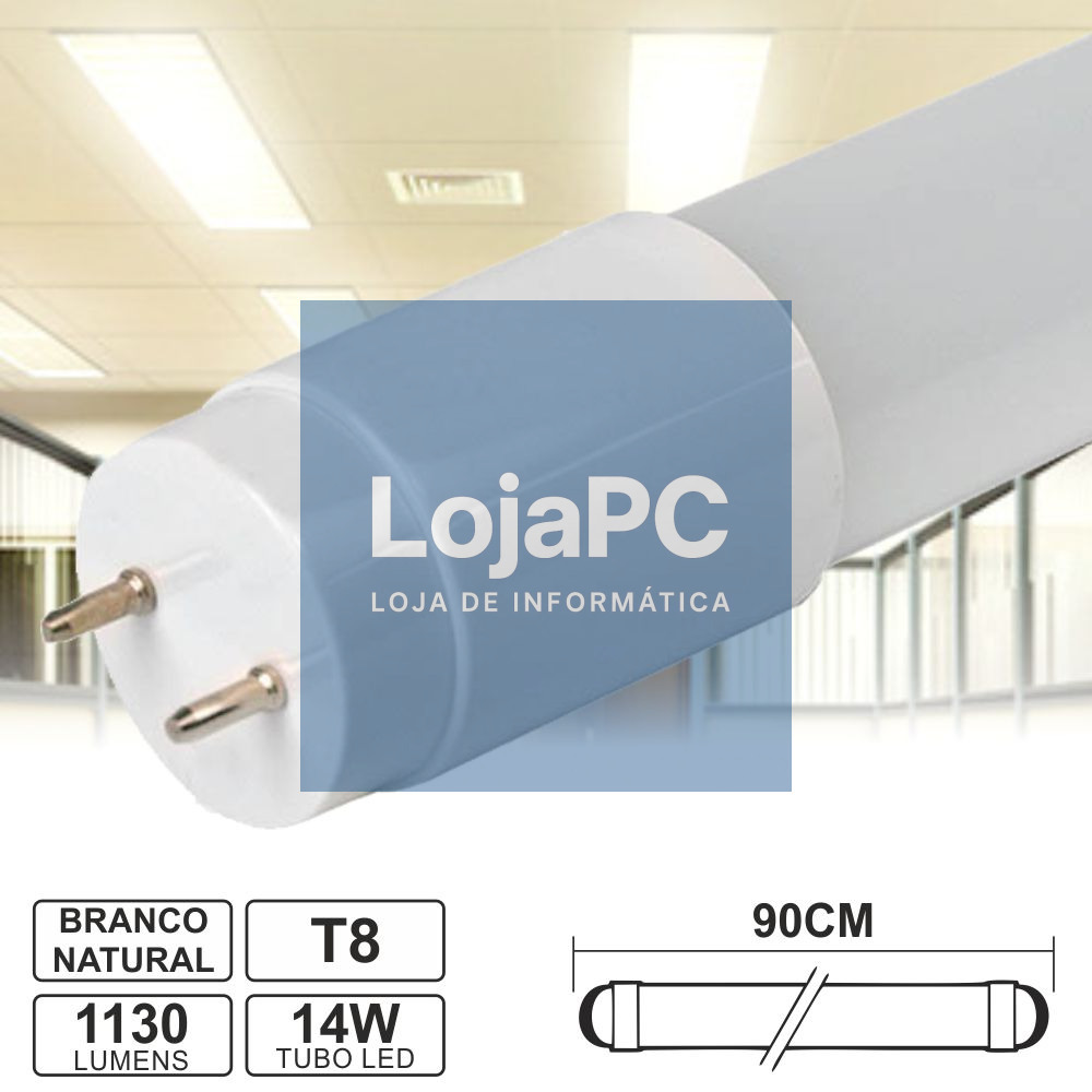 Lâmpada Tubular 14W 90cm LEDS T8 4000K 1120lm